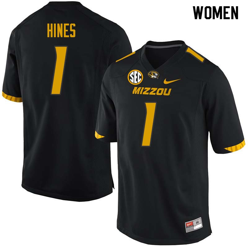 Women #1 Anthony Hines Missouri Tigers College Football Jerseys Sale-Black - Click Image to Close